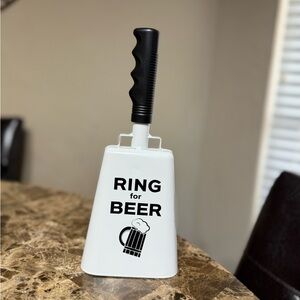 White and Black Beer Bell